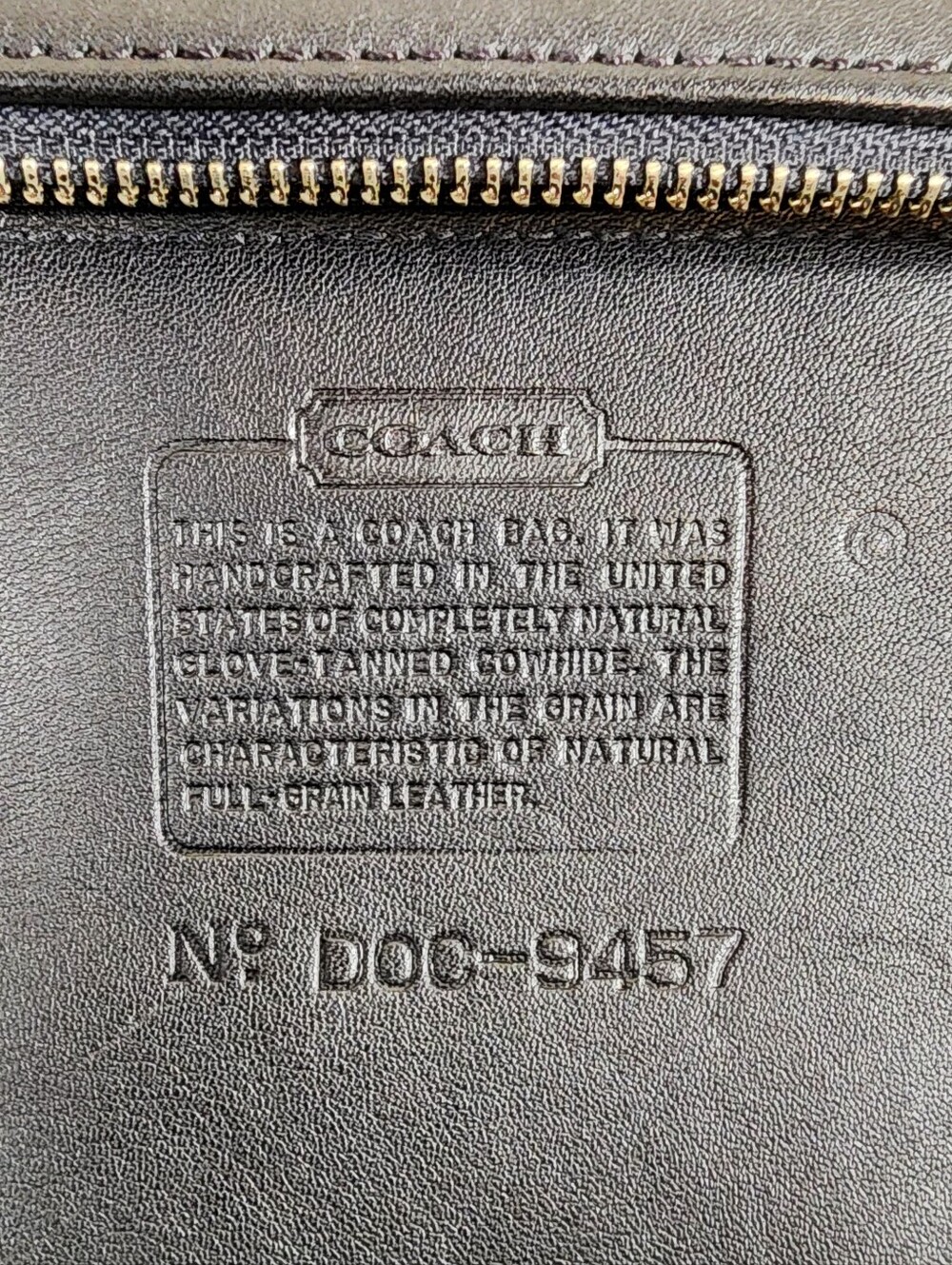 Vintage Coach Black Leather Chelsea Slim Crossbody #9457 - Picture 13 of 13